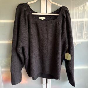 Gorgeous square neck Sweater NWT